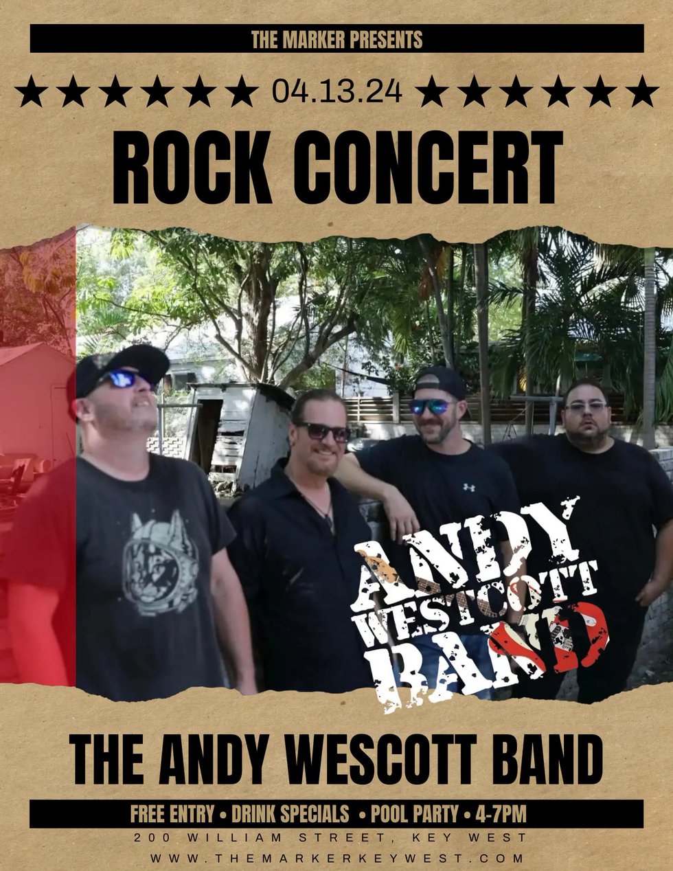 The Andy Westcott Band Concert at The Marker Key West Harbor Resort